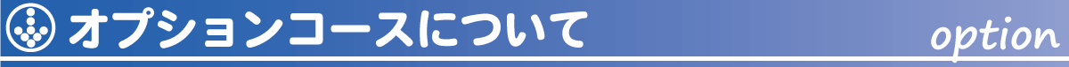 オプションコースについて